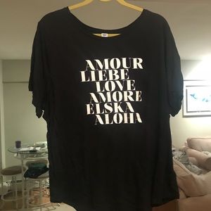 Old navy love t-shirt